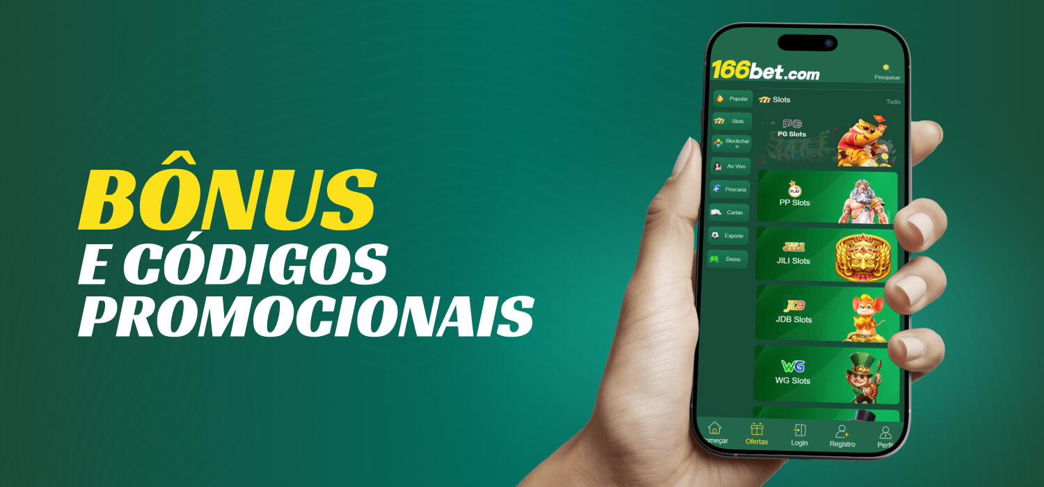 Bônus e códigos promocionais para novos jogadores