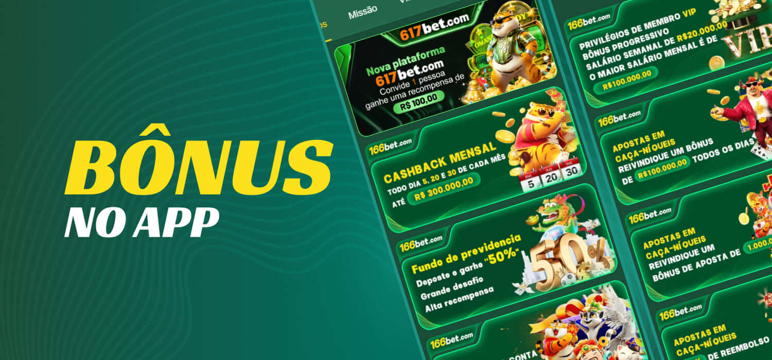 Bônus no 166Bet App