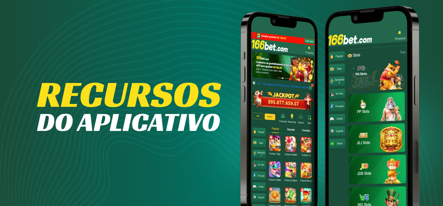 Funcionalidades do aplicativo