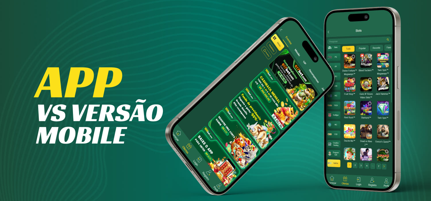 166Bet App vs Versão Mobile