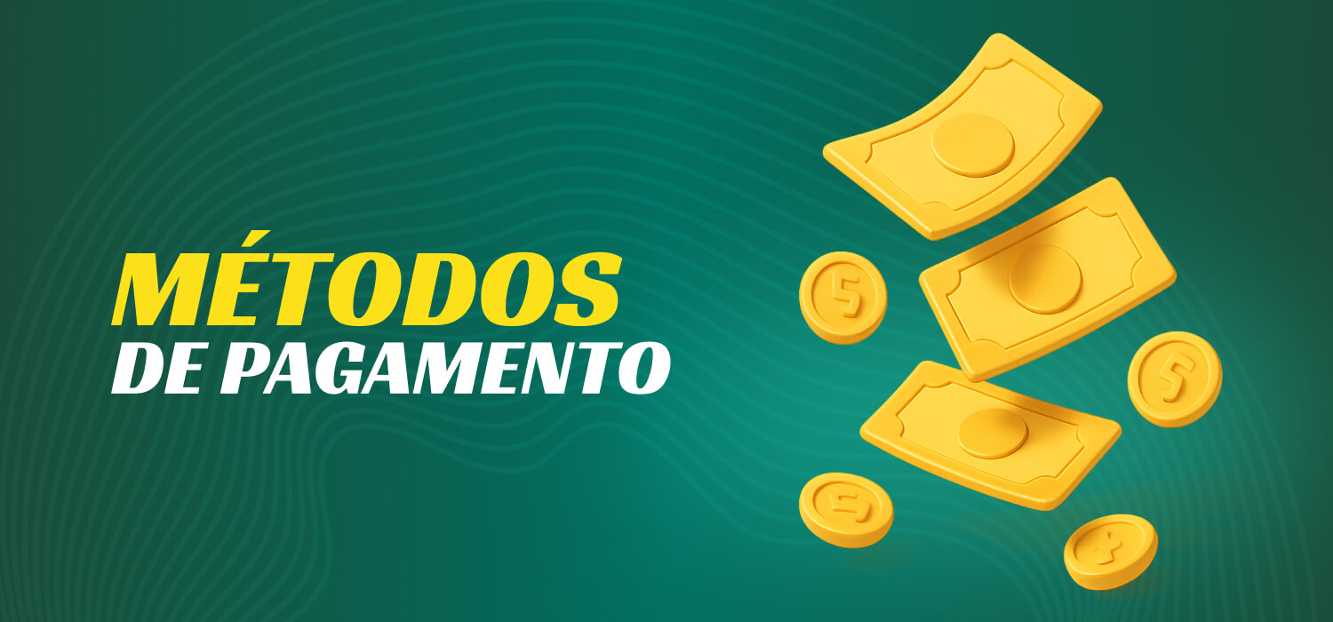 Métodos de pagamento no aplicativo