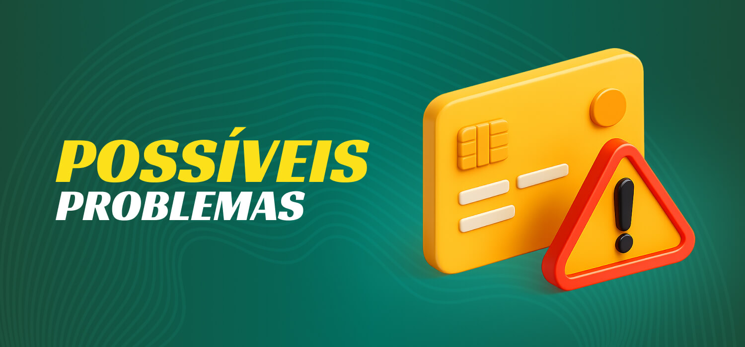 possíveis problemas com saques de dinheiro
