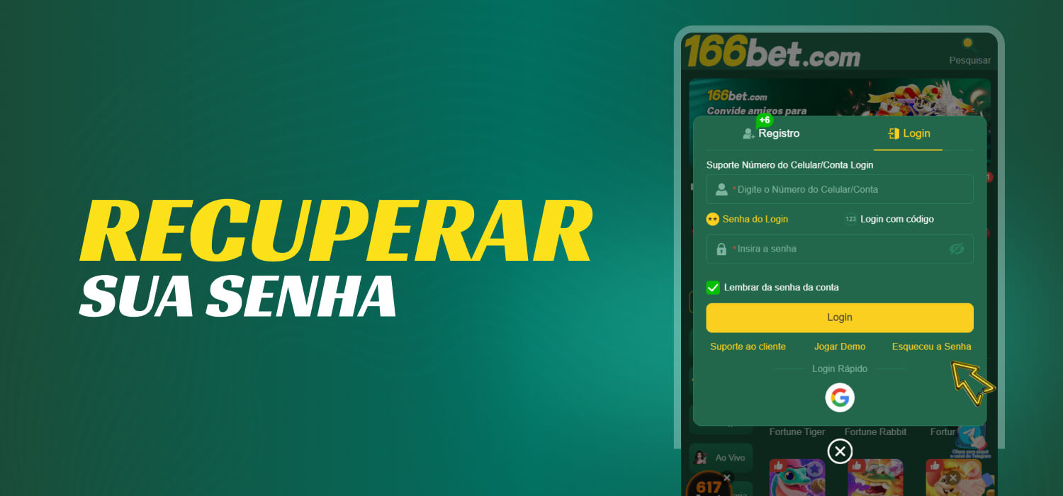 Como recuperar sua senha e nome de usuário